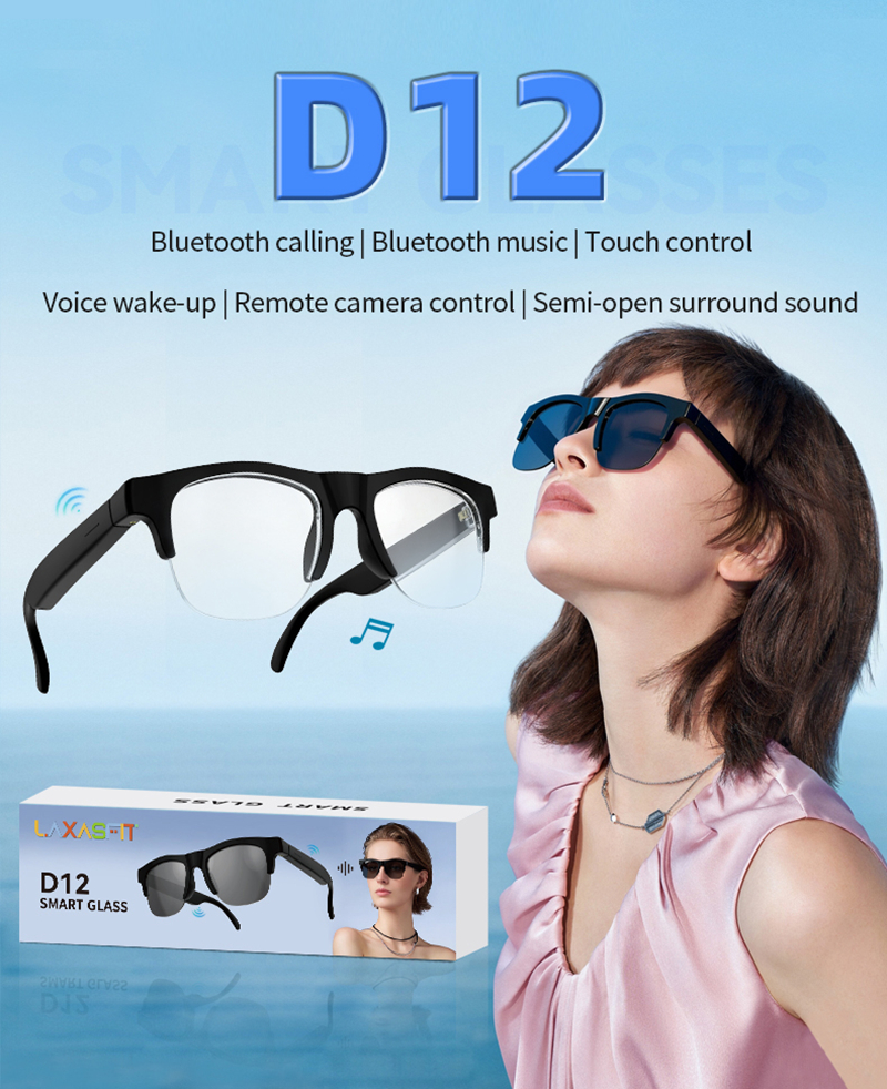 Audio Music Voice - Smart Audio Glasses Semi rimless Fashion