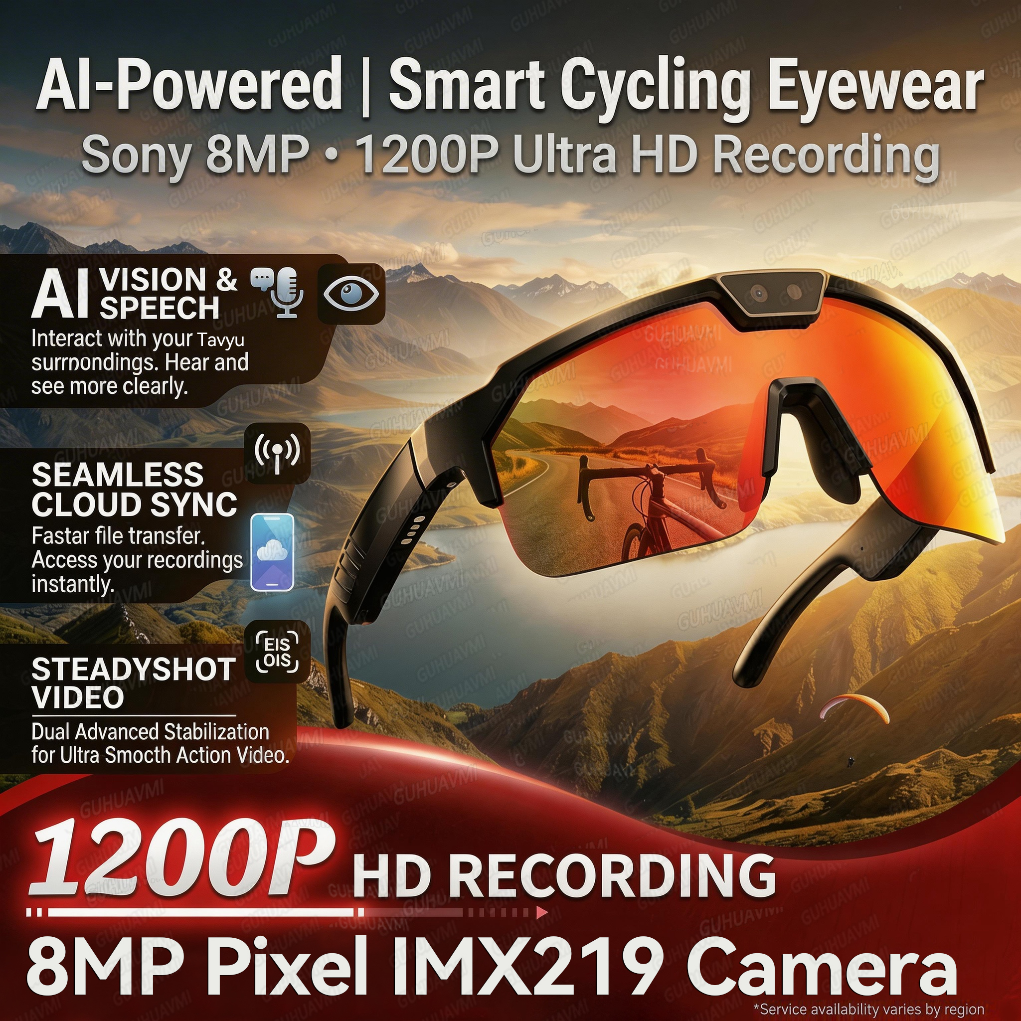 Audio Music Voice - 2026New AI Smart Glasses 1200P Camera