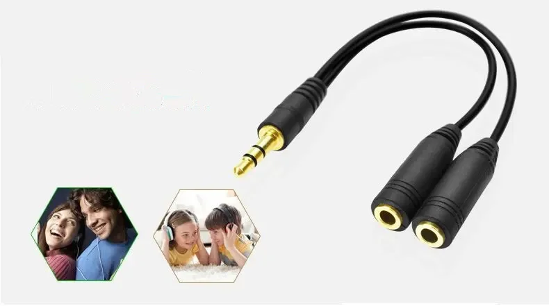 Headphone Splitter, 3.5mm Exte - Audio Music Box review and price