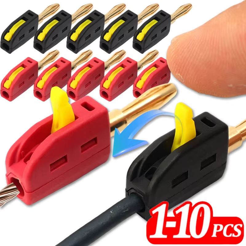 1-10Pcs Banana Plug High Curre - Audio Music Test review and price