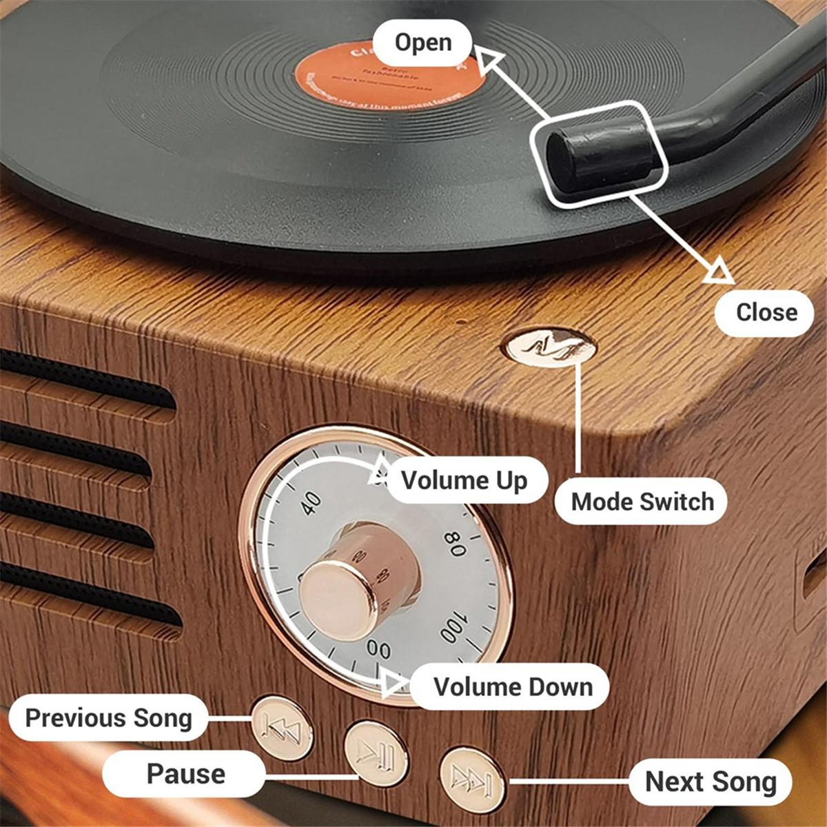 QA88X Retro Gramophone Shape B - Audio Music Box review and price