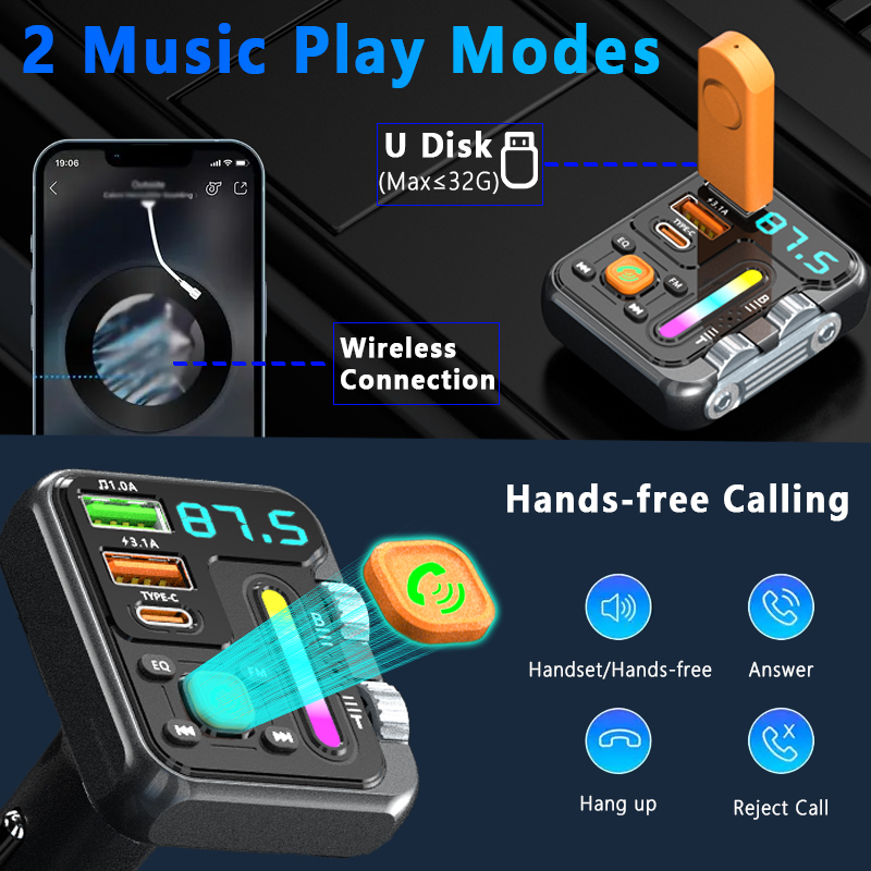 Wireless Car MP3 Player,FM Tra - Audio Music Mp3 Free review and price