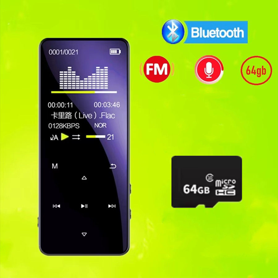 64gb MP3 Player With Bluetooth - Audio Music By review and price