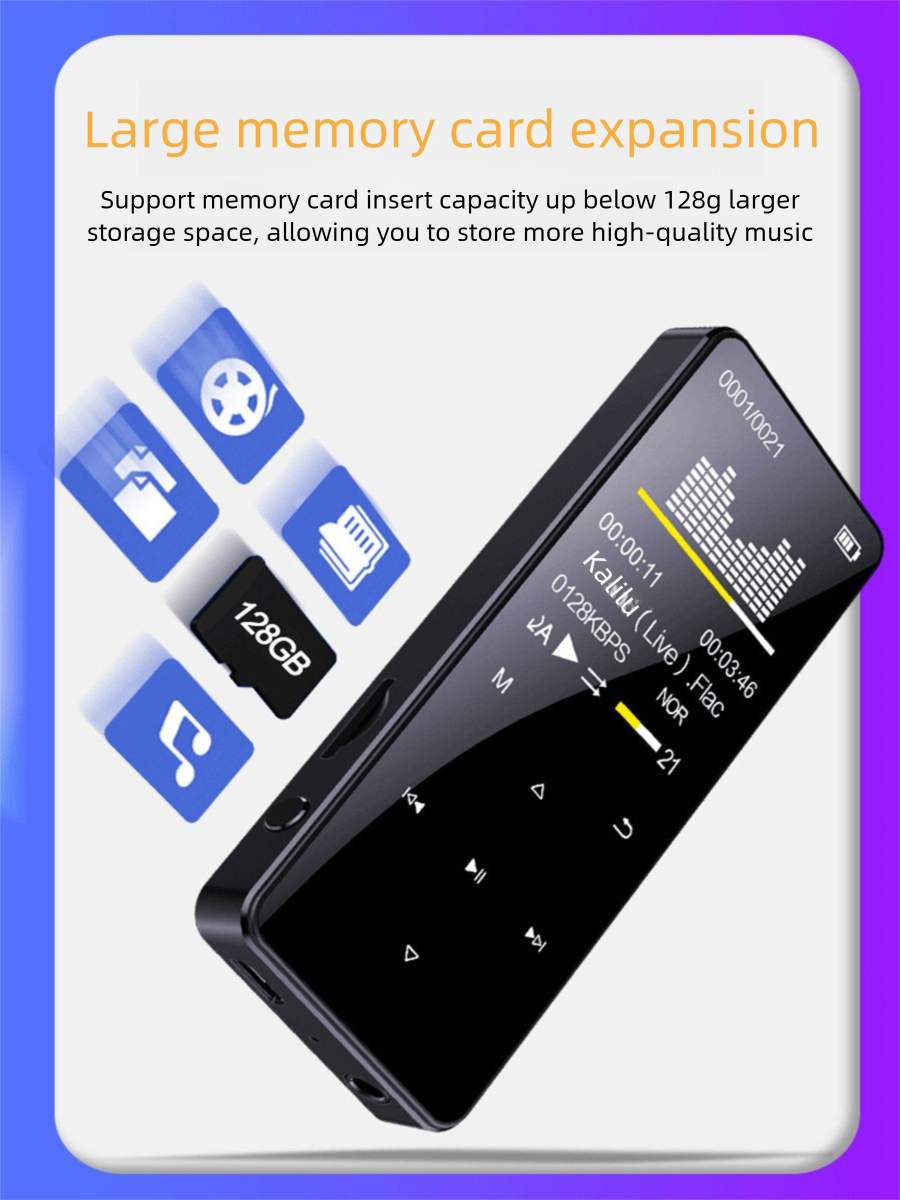 64gb MP3 Player With Bluetooth - Audio Music By review and price