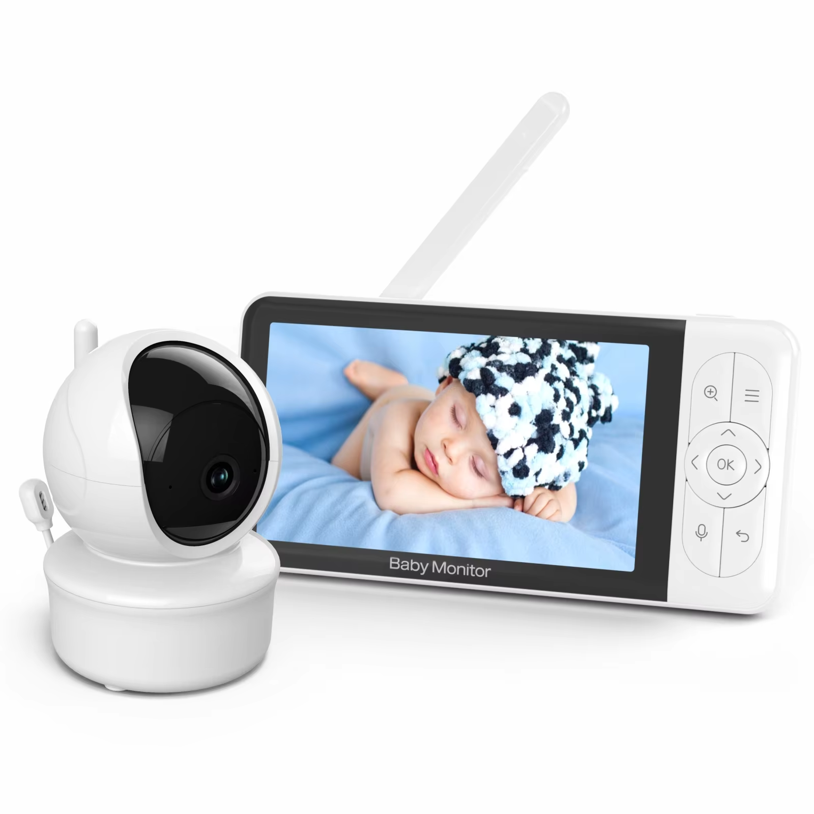 Babystar 5-inch Tuya baby moni - Audio Music App review and price