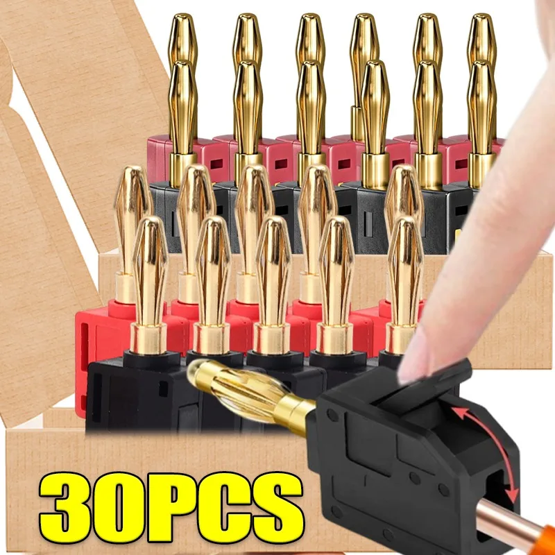 4mm 32A No Solder Banana Plug  - Audio Music Test review and price