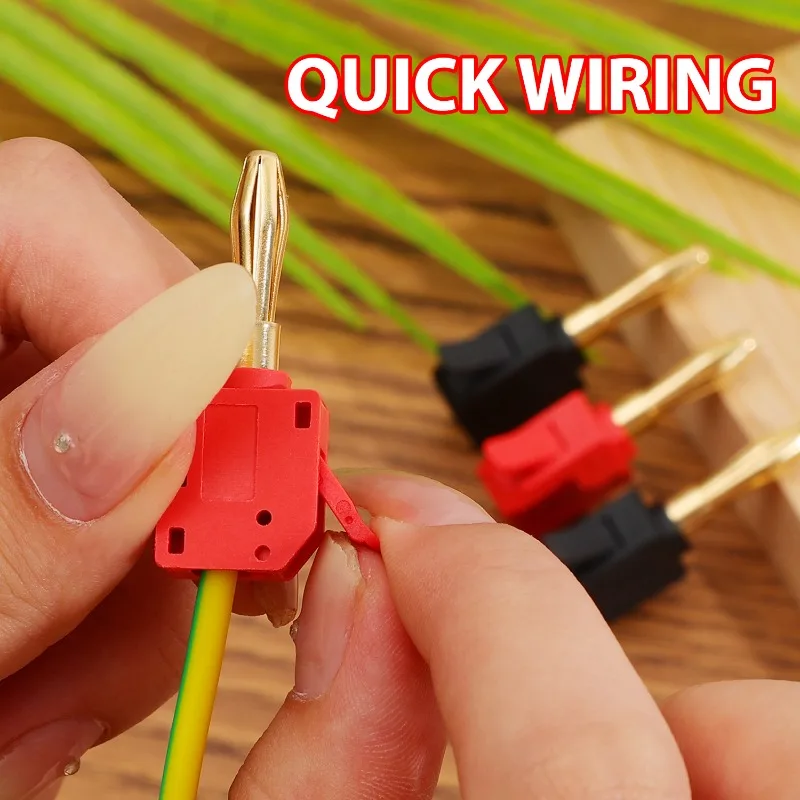 4mm 32A No Solder Banana Plug  - Audio Music Test review and price