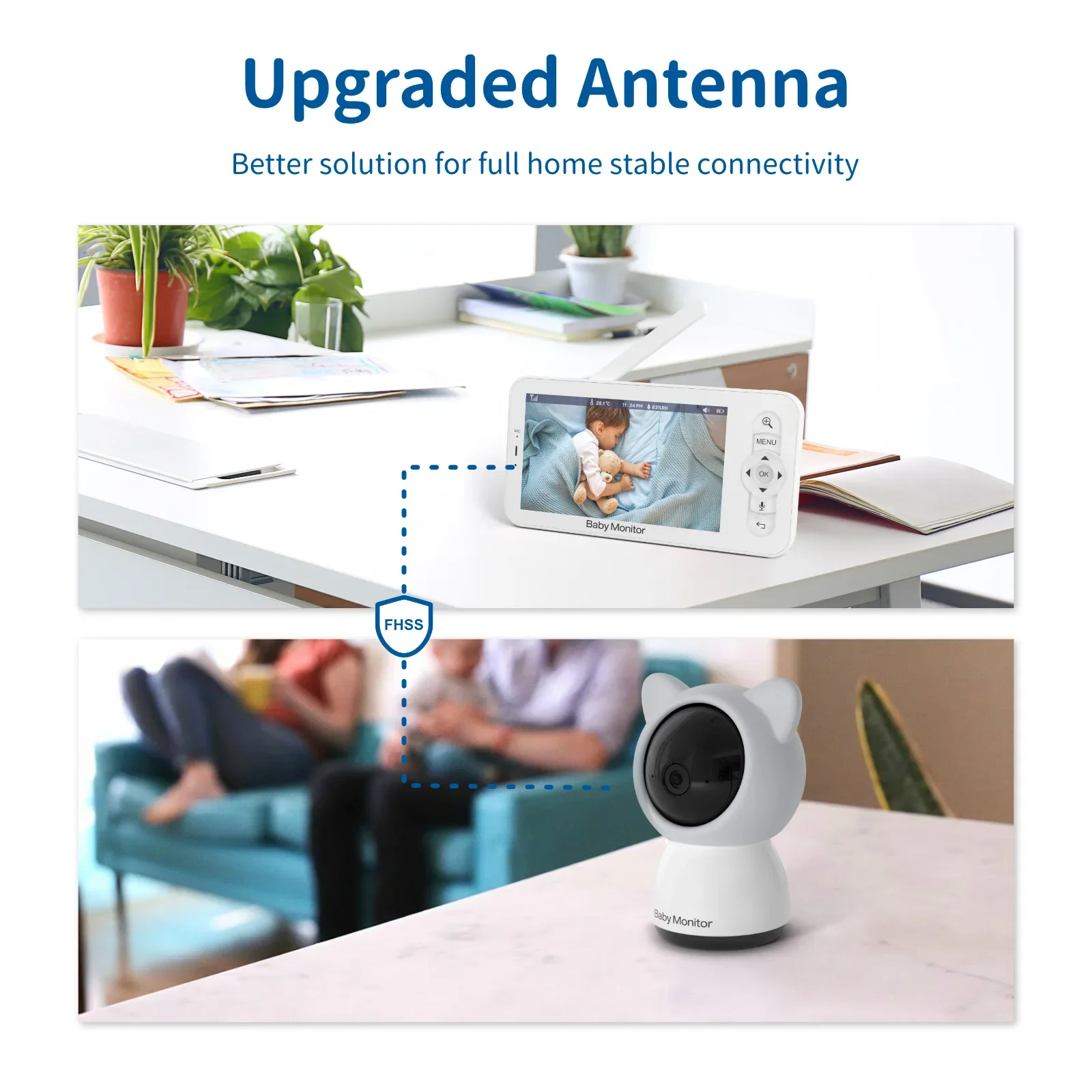 Baby Monitor HD 5 Inch LCD Two - Audio Music App review and price