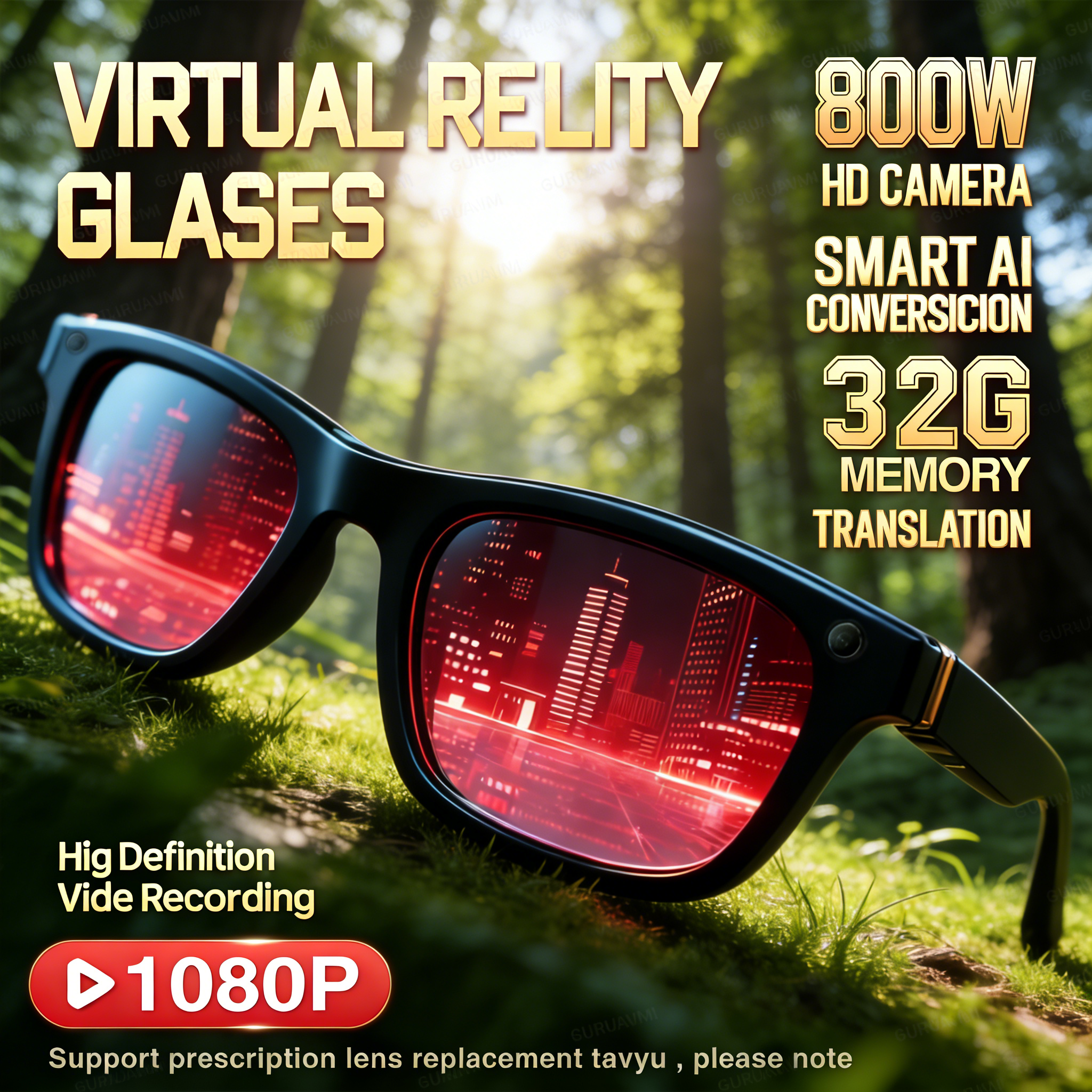 2026 New AI Smart Glasses with - Audio Music App review and price