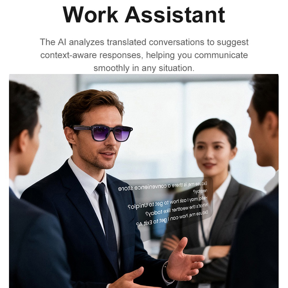 Smart Glasses AI Assistant Rea - Audio Music Voice review and price