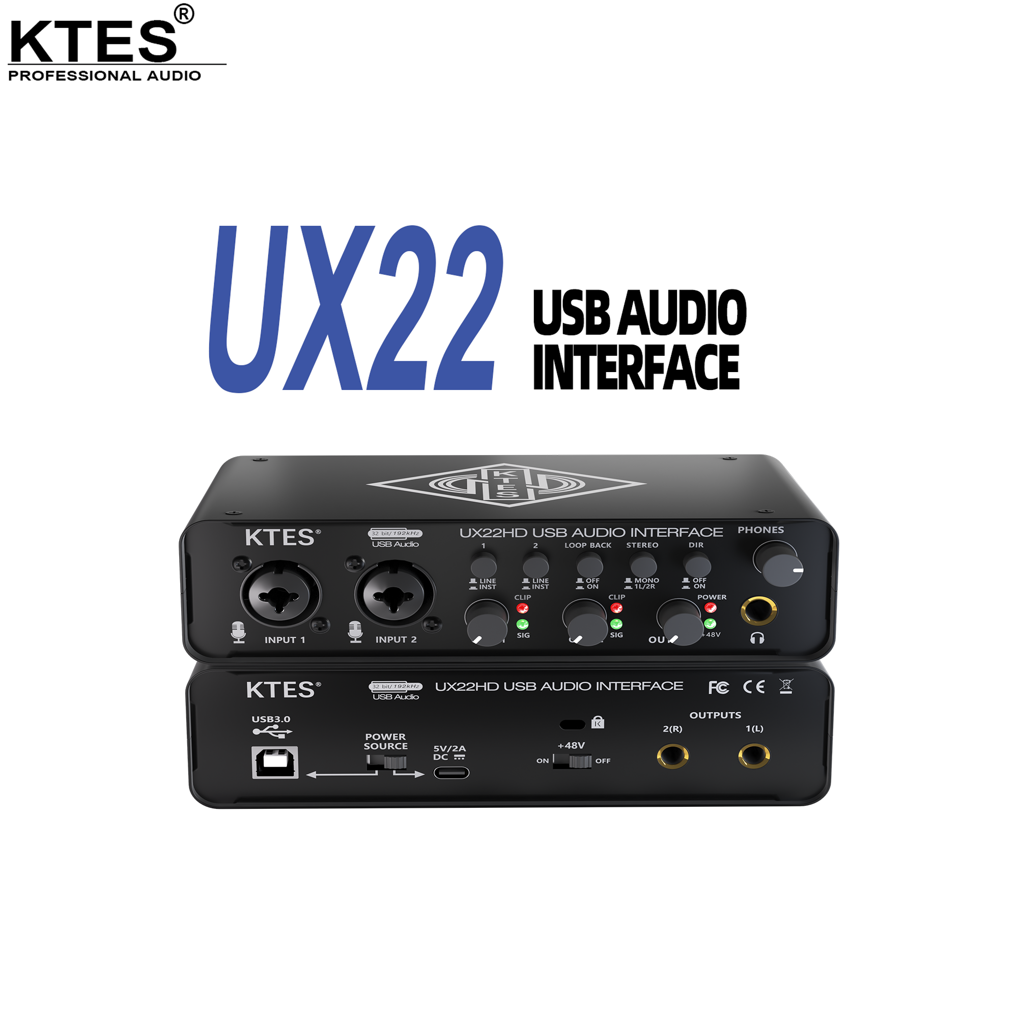 UX22 Audio Interface 192kHz 32 - Audio Music Youtube review and price