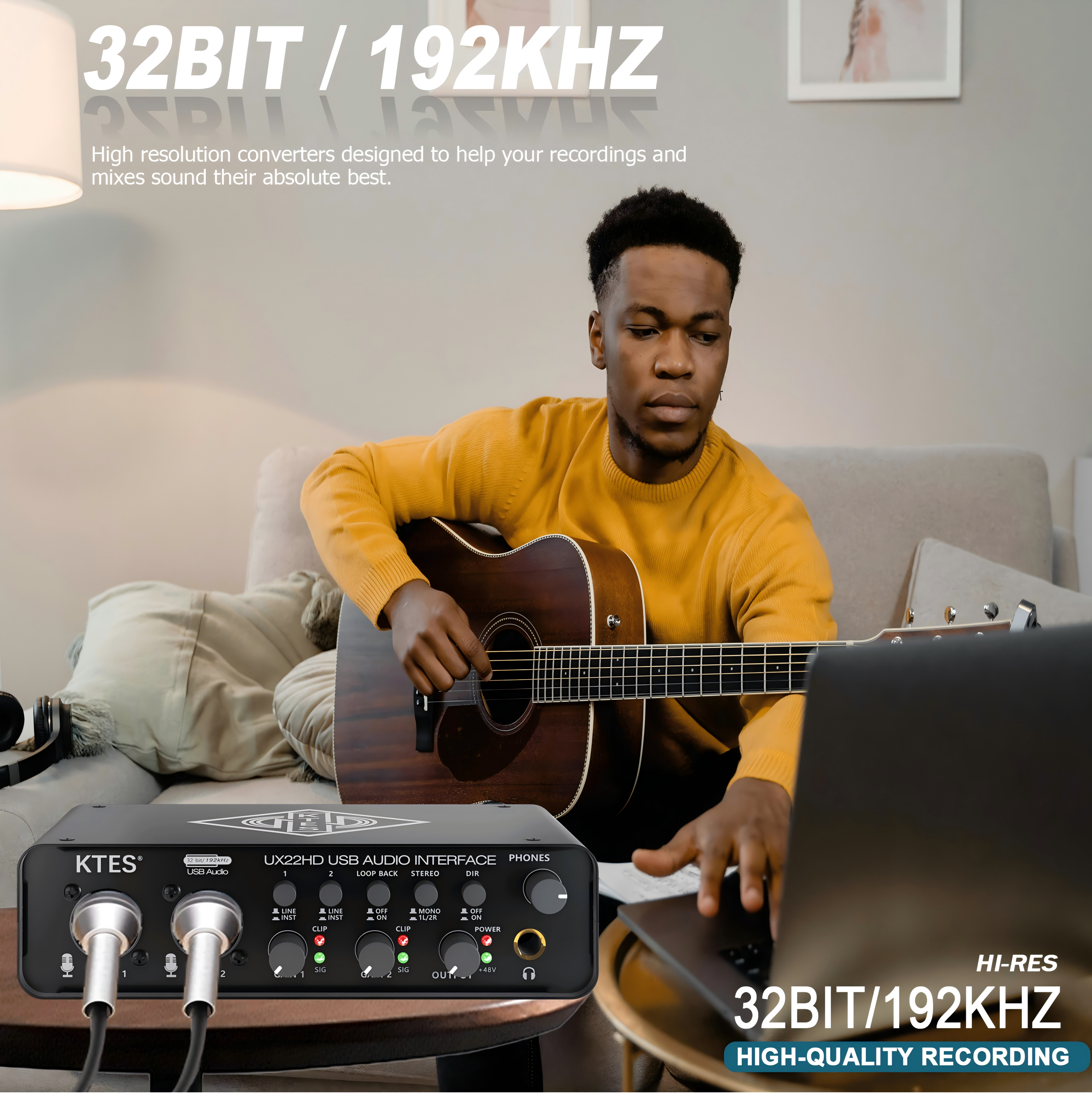 UX22 Audio Interface 192kHz 32 - Audio Music Youtube review and price