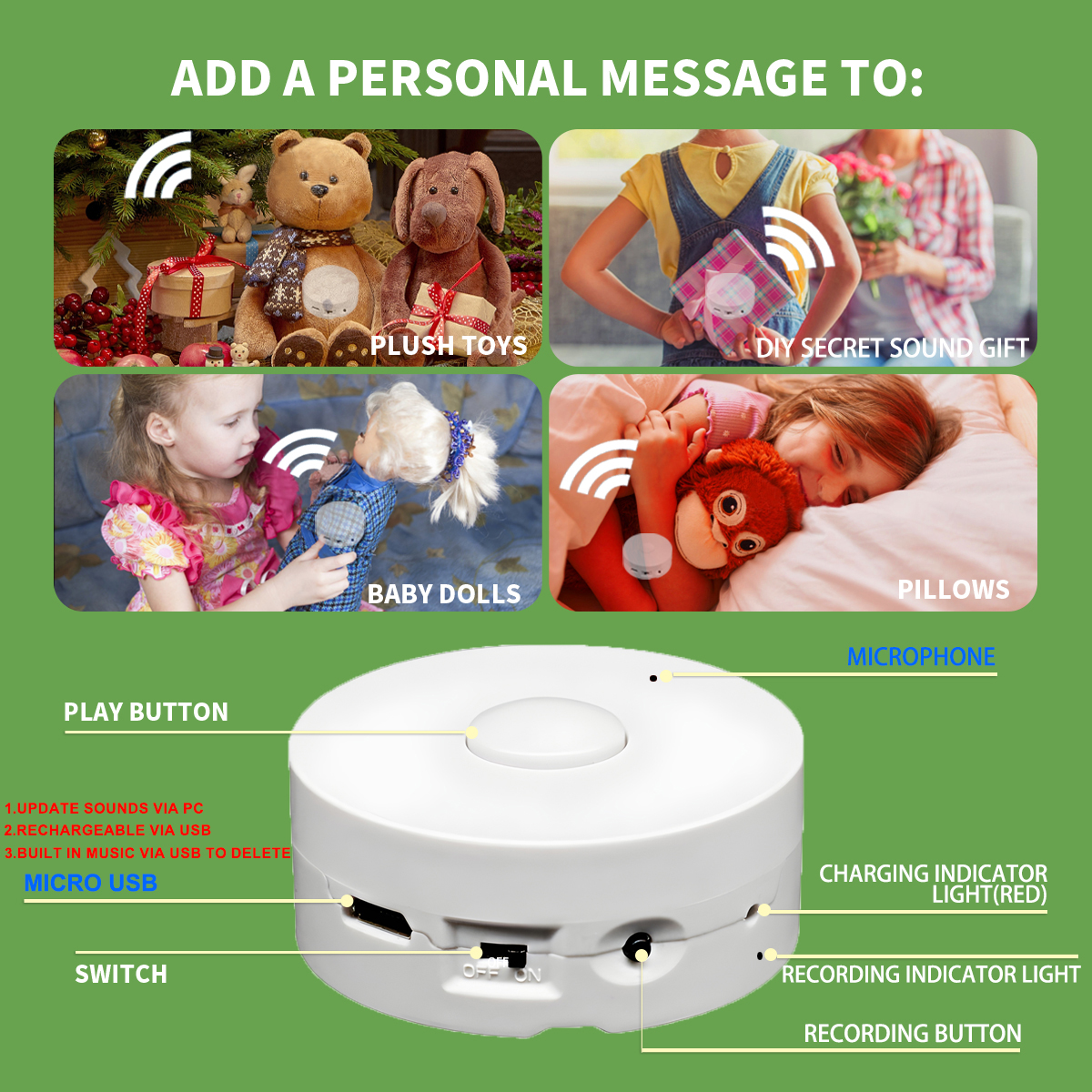 4M Voice Recording Button for  - Audio Music Box review and price