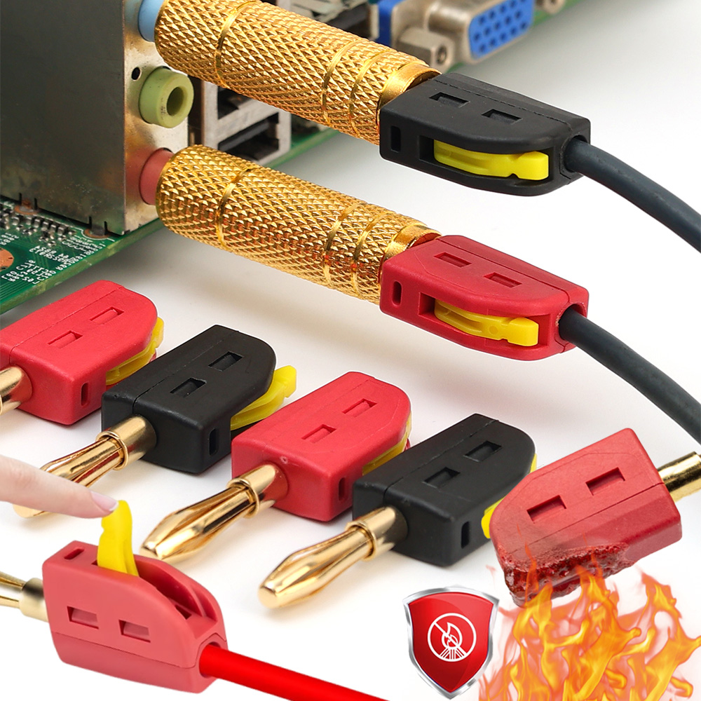 No Solder Banana Plug Quick Wi - Audio Music Test review and price