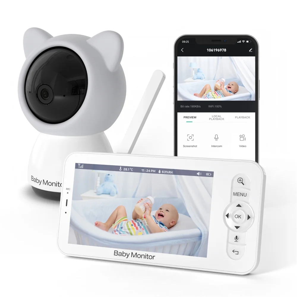 Babystar 5 Inch Wifi Baby Moni - Audio Music App review and price