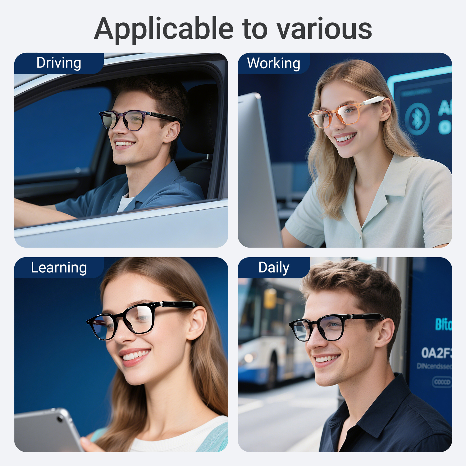 Photochromic Smart Glasses Ant - Audio Music Voice review and price