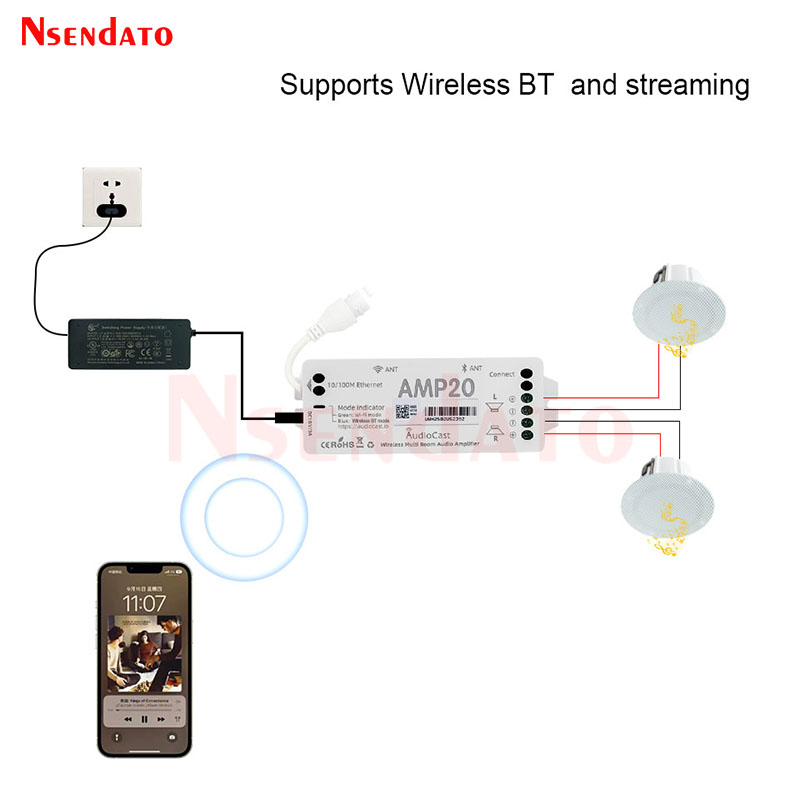 Audiocast AMP20 Wireless Audio - Audio Music Youtube review and price